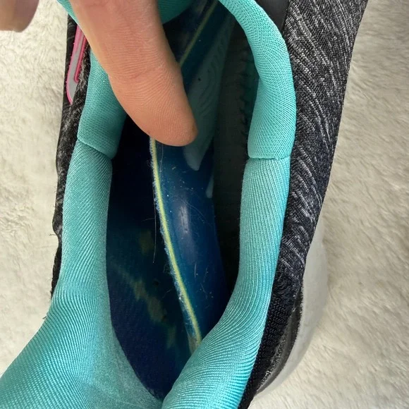 Skechers Summit Quick Getaway Sneaker Shoes Womens 9 Gray Black Blue Sporty Chic - Picture 6 of 13